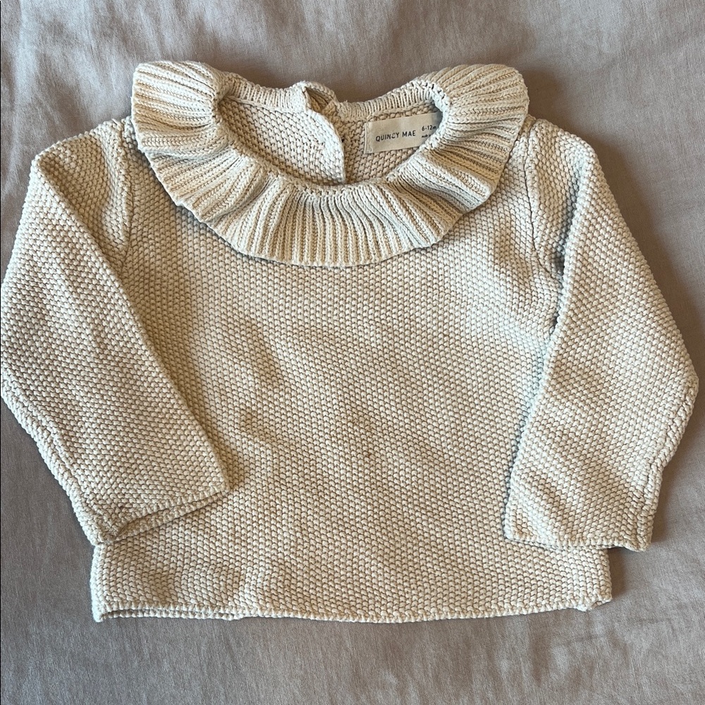 Quincy Mae Cream Knit Sweater